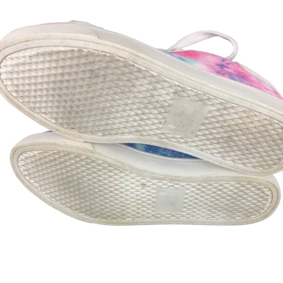 Pink & Blue Tie Dye Lace Up Sneakers by Soda Womens Size 8 - Picture 9 of 16